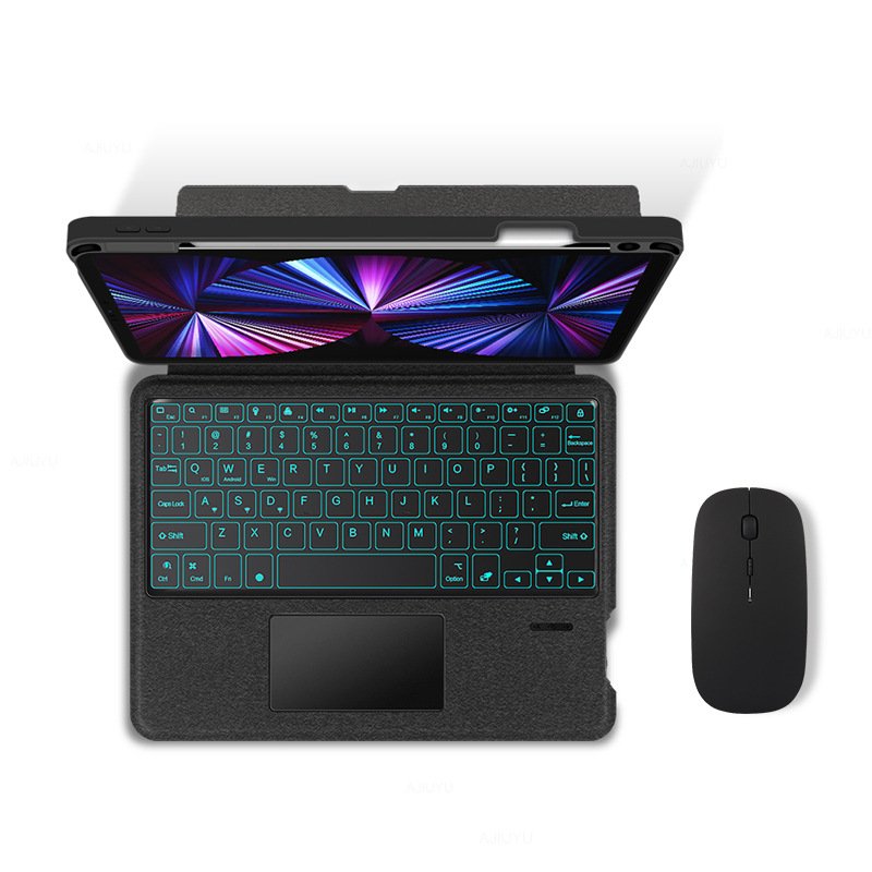 Suitable for iPad Pro 110.9 inch keyboard protector, 9th generation magnetic split stand, touch backlight pen slot, mini6 keyboa