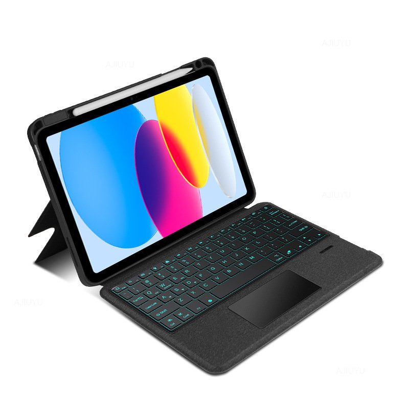 Suitable for iPad Pro 110.9 inch keyboard protector, 9th generation magnetic split stand, touch backlight pen slot, mini6 keyboa