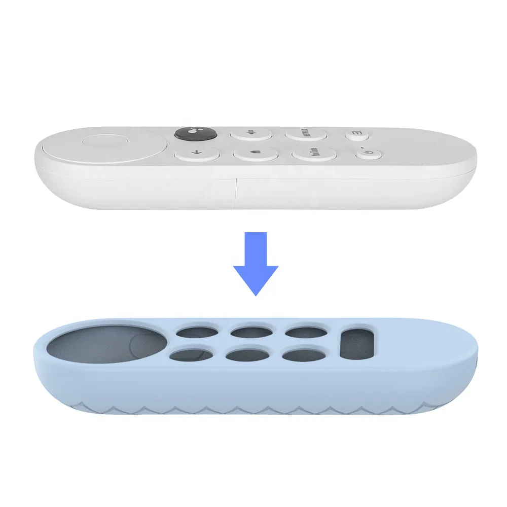 Hot Selling Cheap Wholesale High Quality Soft Silicone Case Google TV Voice Remote G9N9N non-slip Protective Cover