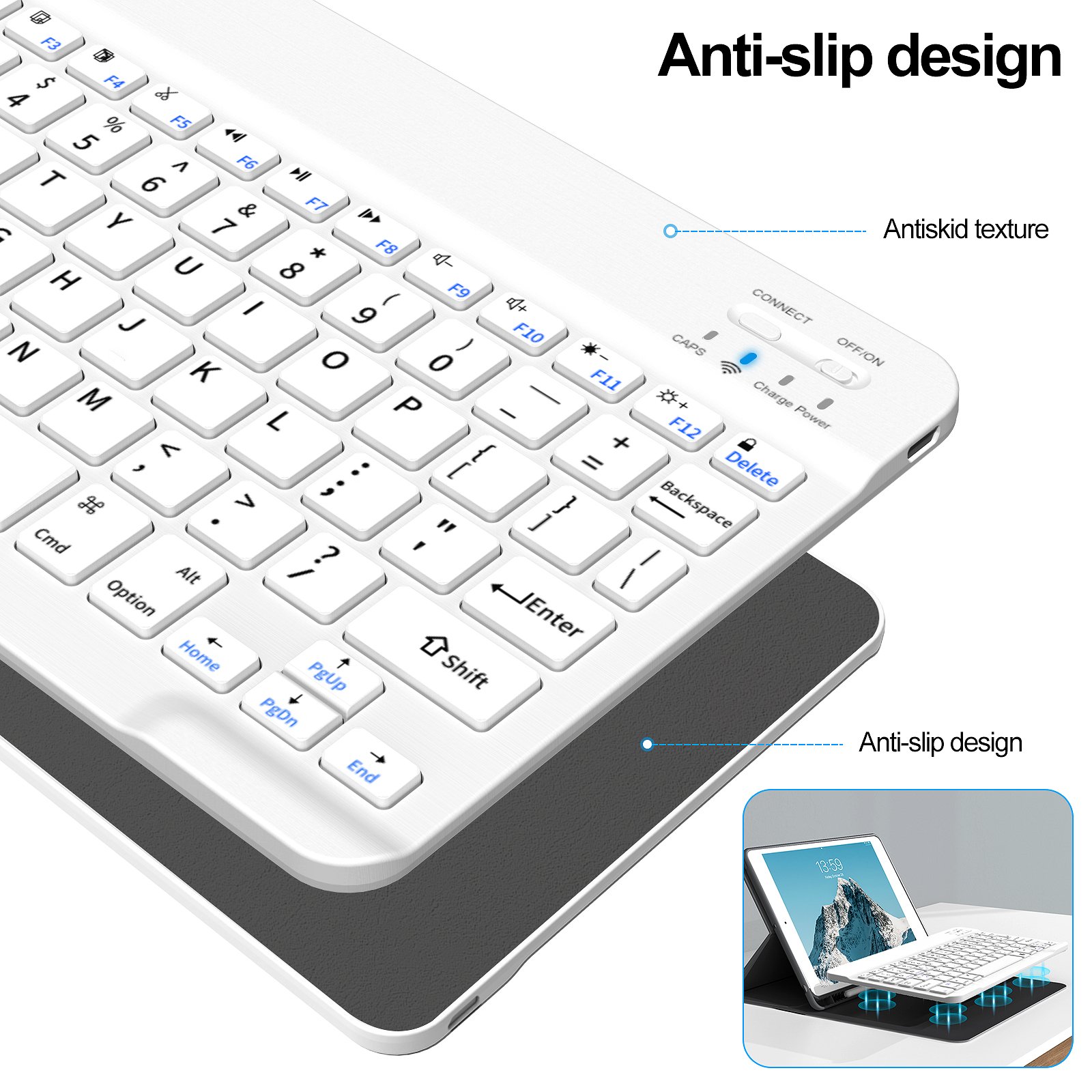 Kenke Wholesale Wireless Keyboard School Use Portable Ipad Keyboard Case Leather Protective Cover For Ipad 10th 10.9 Inch Case