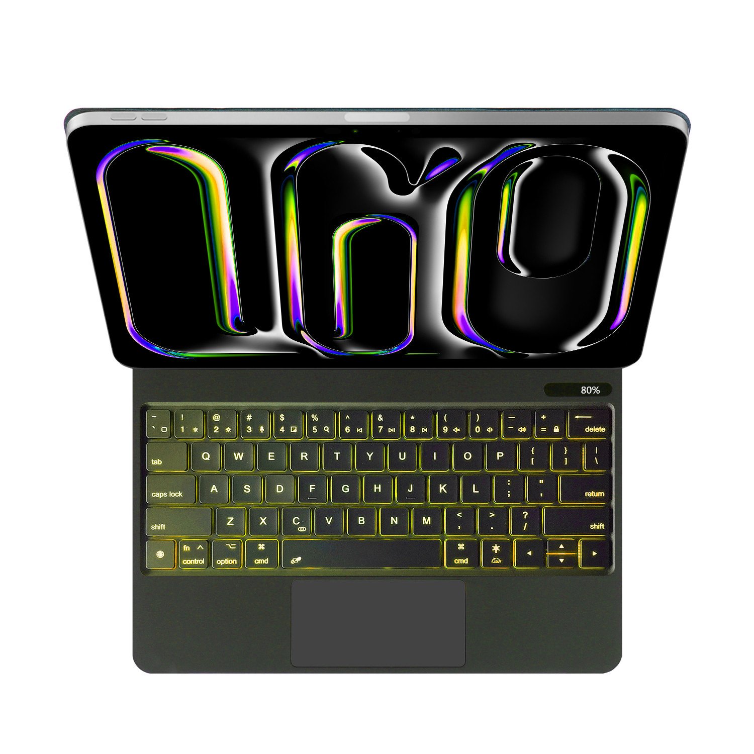 for ipad air13/pro12.9 smart magnetic bulit-in trackpad backlit magic BT wireless keyboard