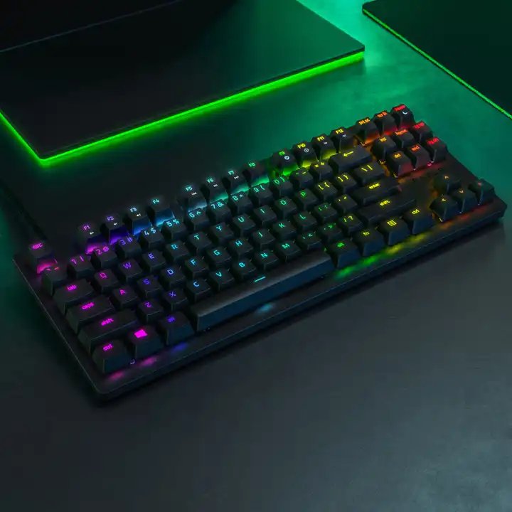 Multi-Function Black Linear Optical Switch For Razer Huntsman Tournament Edition Gaming Tenkeyless Keyboard
