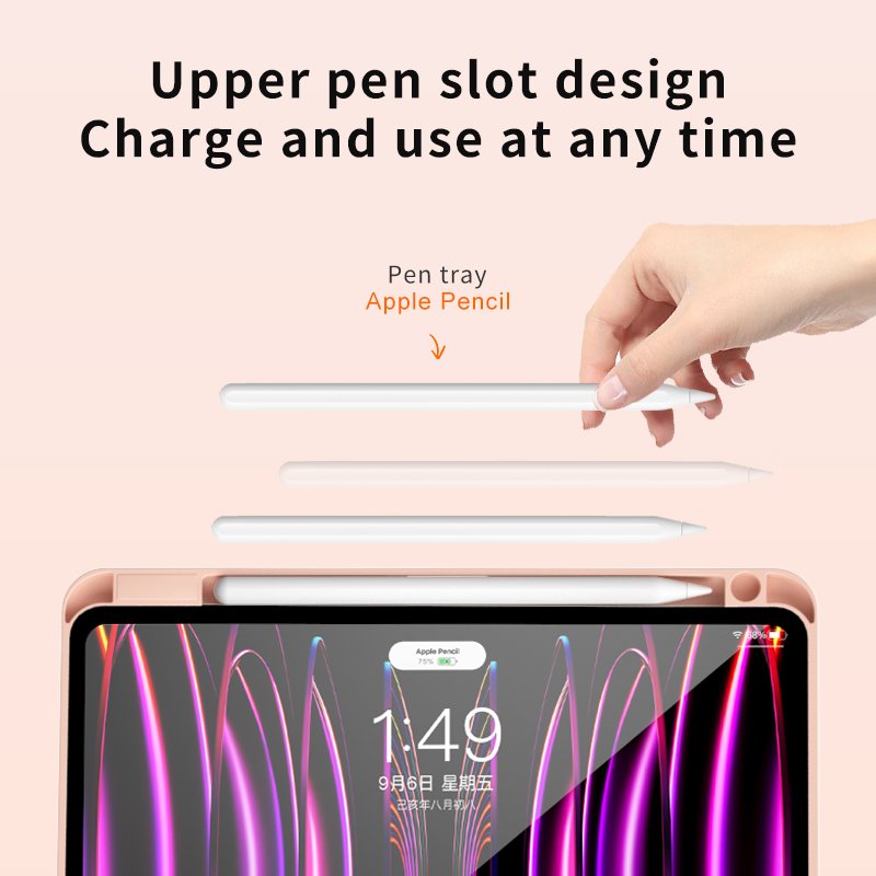 iFacemall Wireless Magnetic Tablet Case Cover for iPad Pro 11inch 2020 2021 Air 4 Pro 11/10.9 inch 2018 Case New