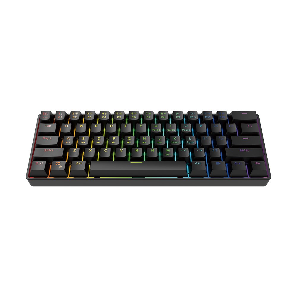 New UK Layout Colourful Backlit Keyboard Perfect Touch Ergonomic Full or 6-Key Custom Axis Portable Keyboards