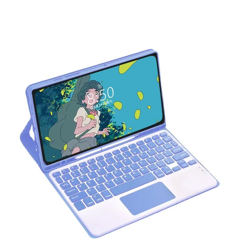 For Samsung Galaxy Tab S9FE Plus/S7 Plus /S7 FE Keyboard Case, 12.4" for Tab S7 FE 2021/S7 Plus/S8+ Detachable Keyboard Holster