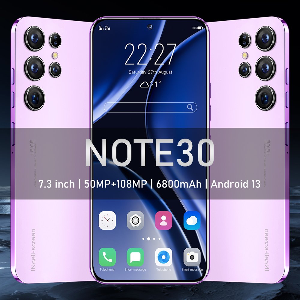 2023 Note30 Ultra redmi note 10 pro max back cover unlocked global version cell mobile phones