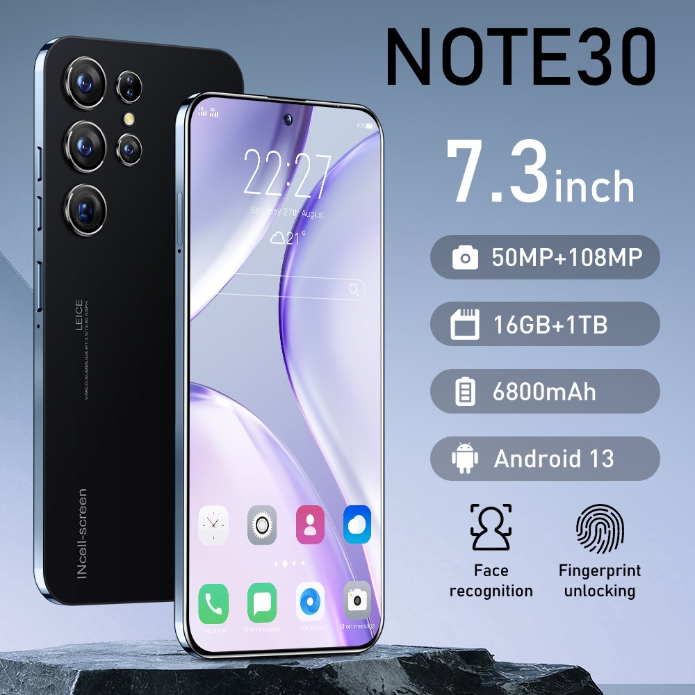 2023 Note30 Ultra redmi note 10 pro max back cover unlocked global version cell mobile phones