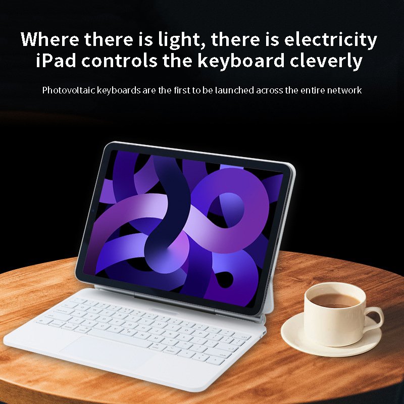 Suitable for iPad 11/12.9/10.9 Smart Control Keyboard iPad Air4/5 Magnetic Suspension Keyboard Bluetooth Touch
