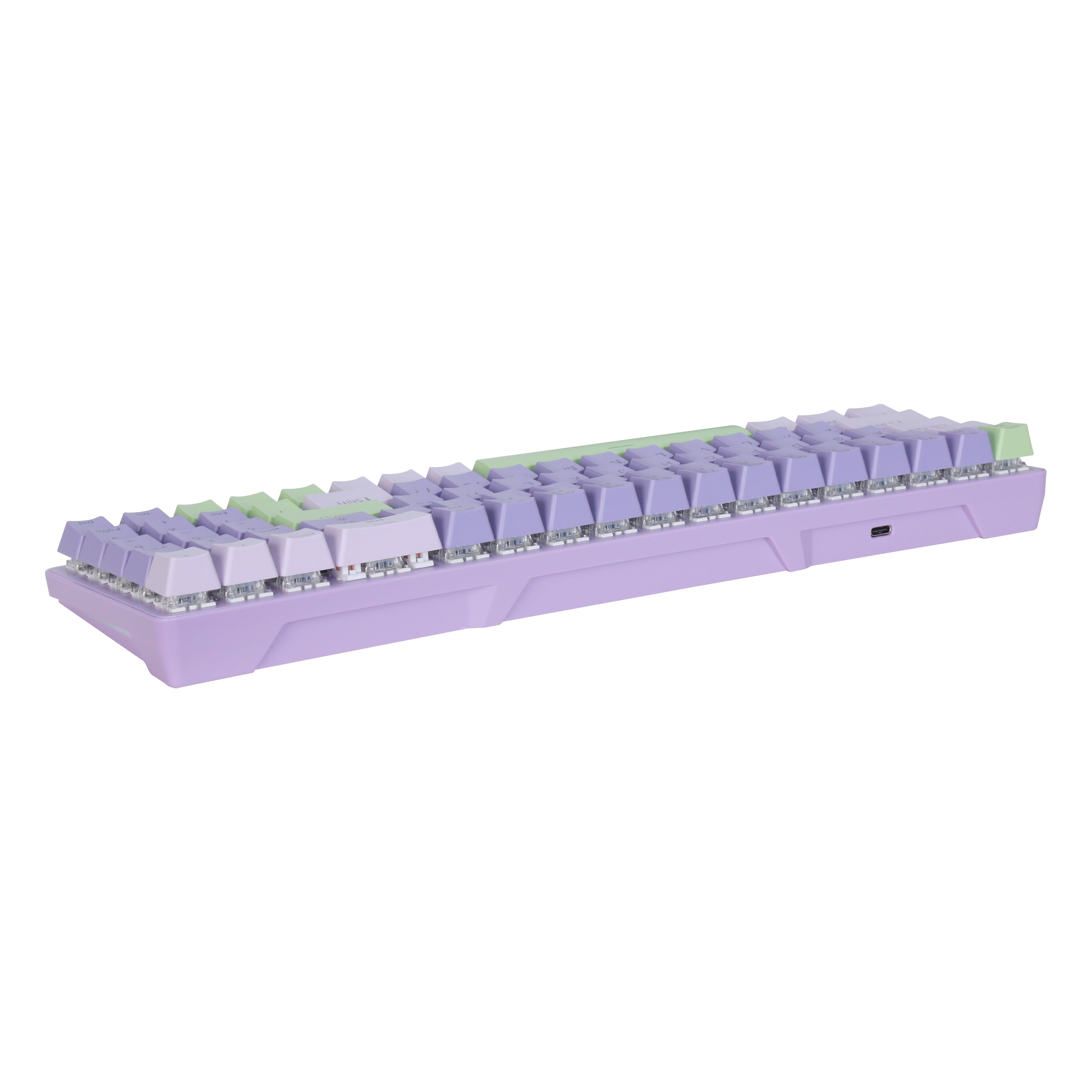 SAMA Custom Games Office Wired USB 2.0 Keyboard 79 Keys RGB PC Mechanical Gaming Keyboard for PC Laptop Purple
