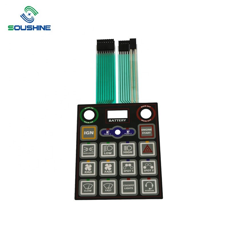 High Quality Custom Embossed Tactile Membrane Switch Waterproof Supply China Factory Price Stock Membrane Switch Provide NH