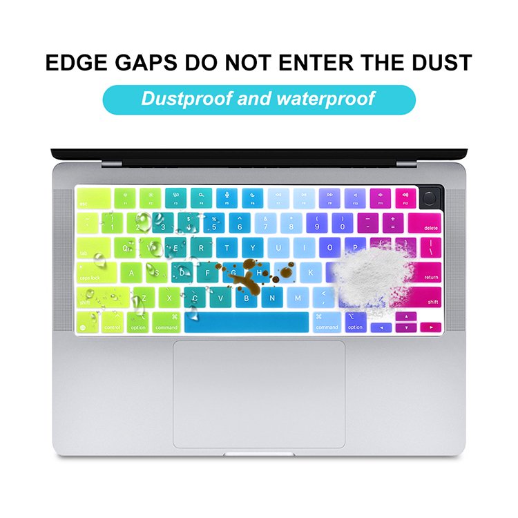 Dazzling Color Silicone Keyboard Cover For MacBook Pro 14.2 16.2 inch A2442 A2485