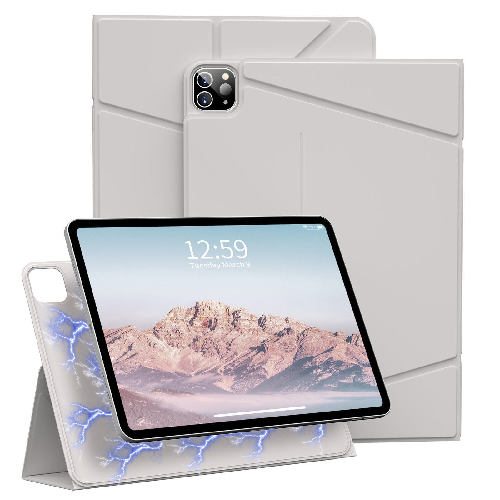 Kenke Protective Tablet Case For Ipad with Stand Magnetic Tablet Cases for ipad pro 5th 11 inch with Detachable Board