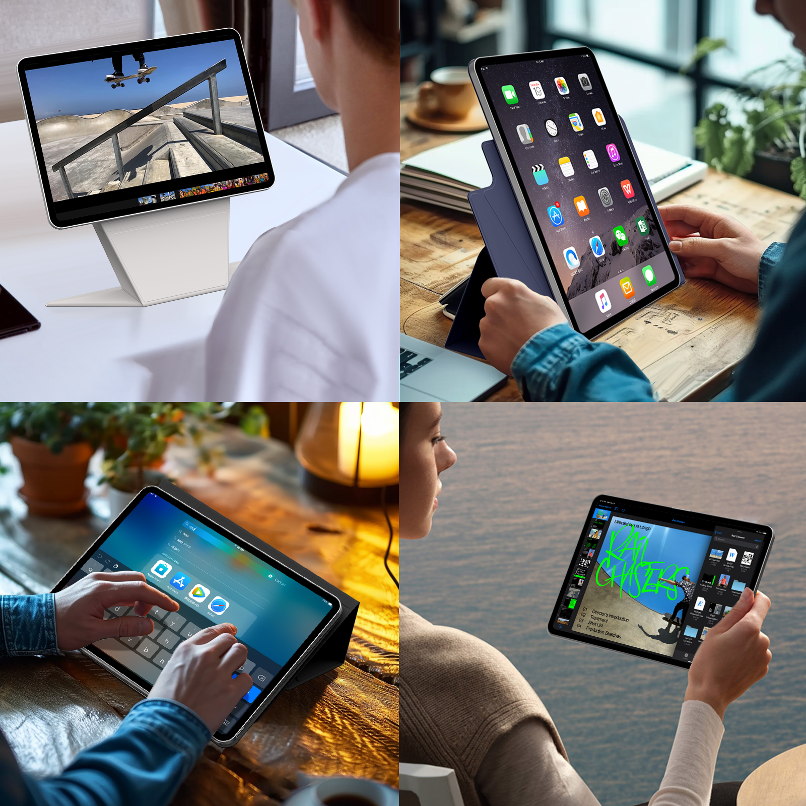 Kenke Protective Tablet Case For Ipad with Stand Magnetic Tablet Cases for ipad pro 5th 11 inch with Detachable Board