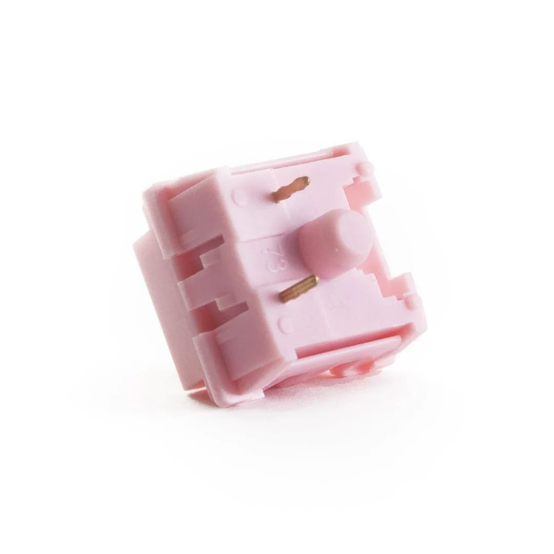 KTT Peach Switch Linear Switch for Mechanical or Gaming Keyboards Content Linear Pink Color 3 Pin Switch