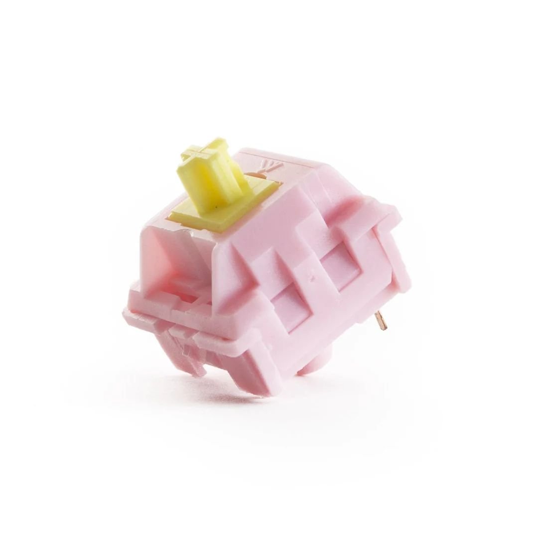 KTT Peach Switch Linear Switch for Mechanical or Gaming Keyboards Content Linear Pink Color 3 Pin Switch