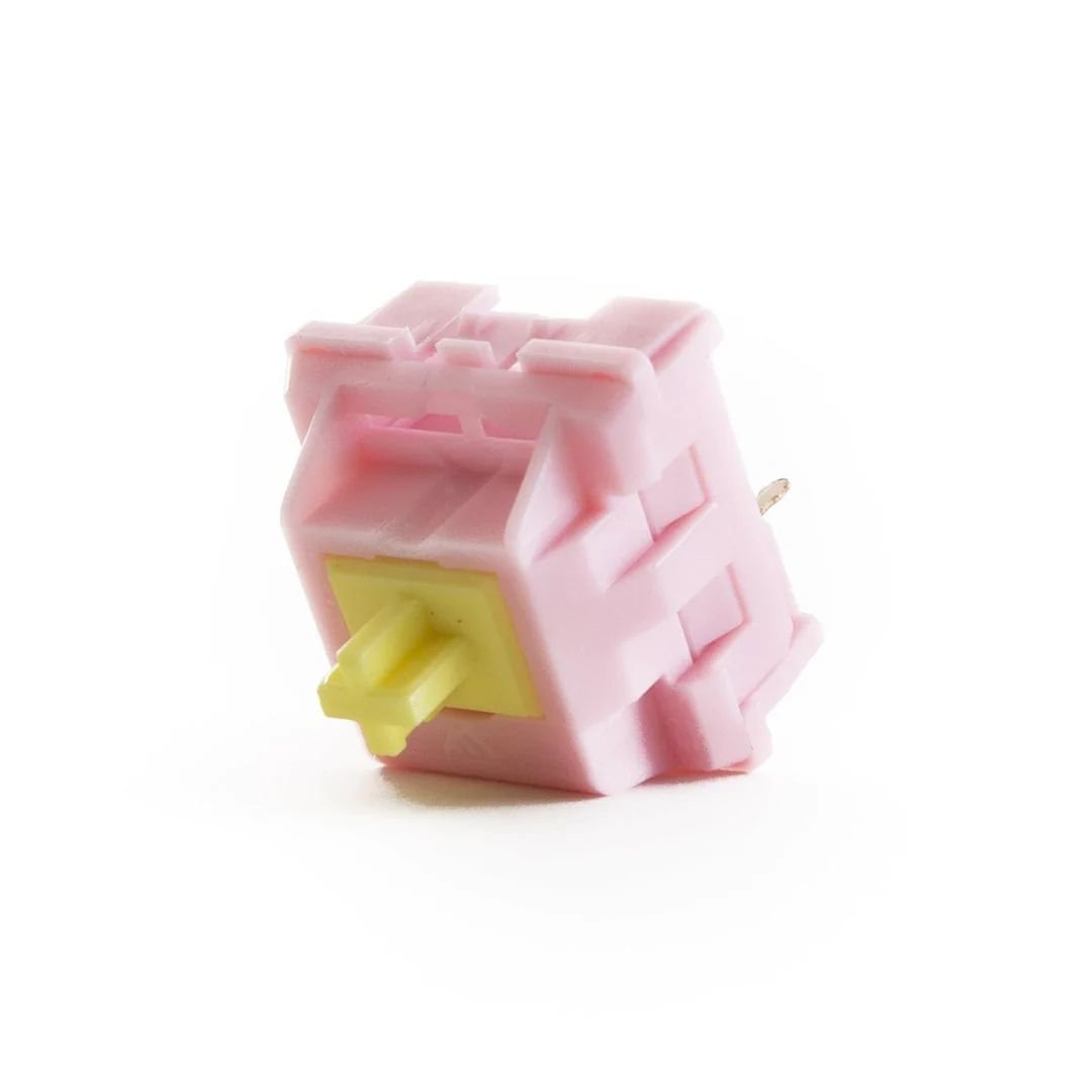 KTT Peach Switch Linear Switch for Mechanical or Gaming Keyboards Content Linear Pink Color 3 Pin Switch