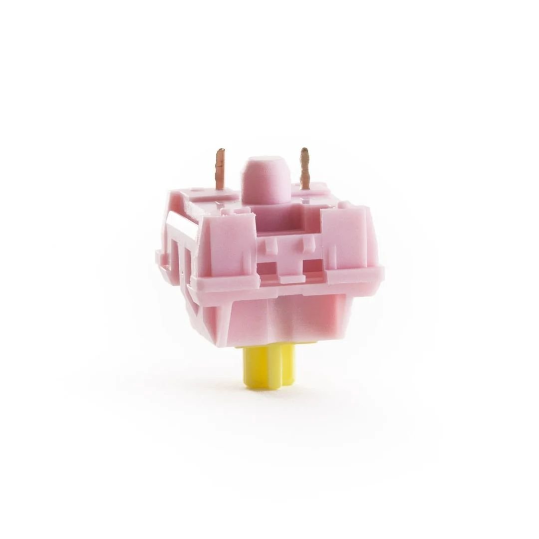 KTT Peach Switch Linear Switch for Mechanical or Gaming Keyboards Content Linear Pink Color 3 Pin Switch
