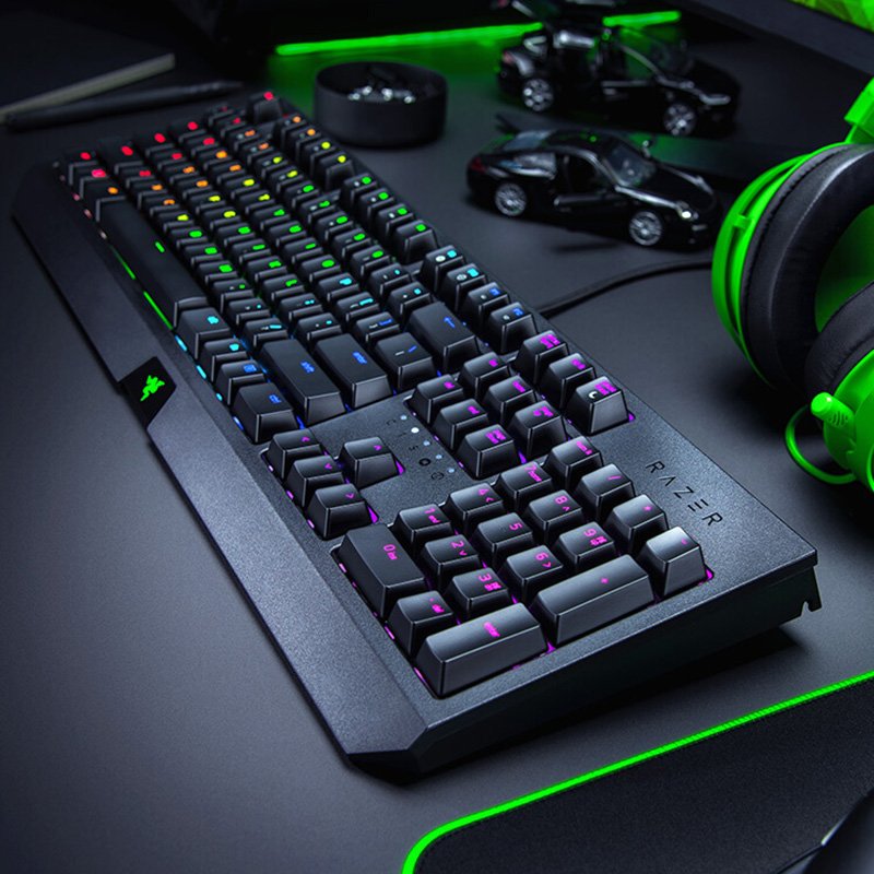 New Arrival Full Size Multifunction For Razer BlackWidow Green Switch Mechanical Black USB Wired Keyboards