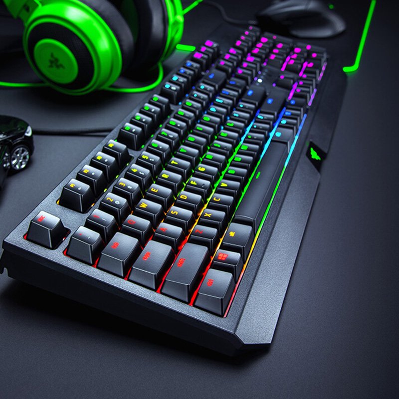 New Arrival Full Size Multifunction For Razer BlackWidow Green Switch Mechanical Black USB Wired Keyboards