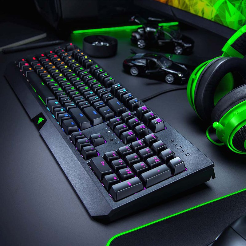 New Arrival Full Size Multifunction For Razer BlackWidow Green Switch Mechanical Black USB Wired Keyboards