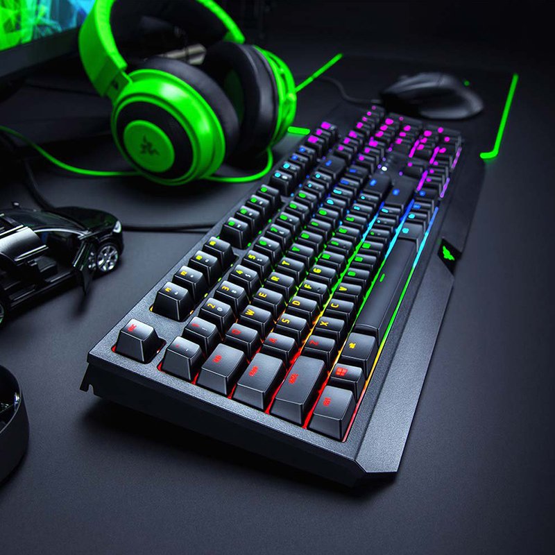New Arrival Full Size Multifunction For Razer BlackWidow Green Switch Mechanical Black USB Wired Keyboards