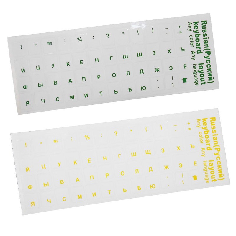 Jawi Turkish-q Anime English Russian alphabet Arabic Hebrew Korean Thai Computer Laptop keyboard stickers matter French Spanish