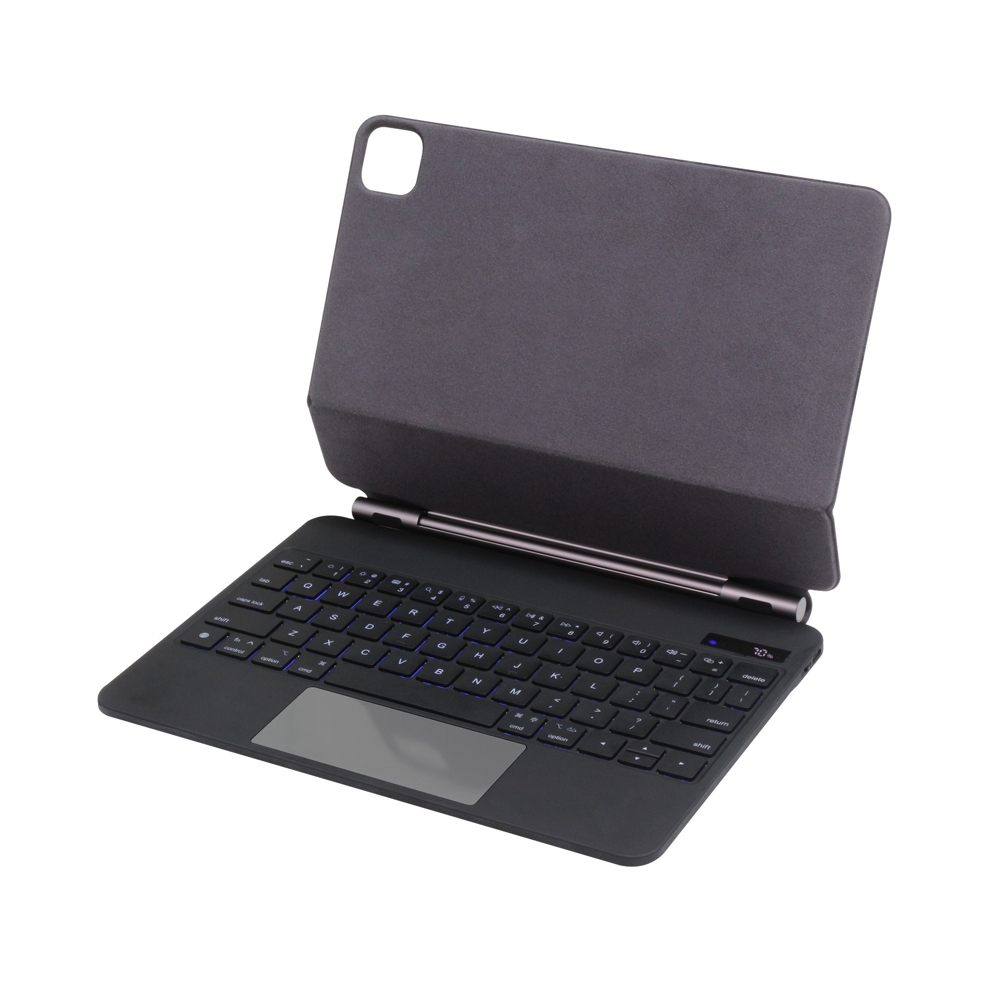 Factory Wholesale Bluetooth Magic Keyboard with LCD Display for 10.9 inch iPad Air 4/5 and 11 inch iPad Pro OEM/ODM Black/White
