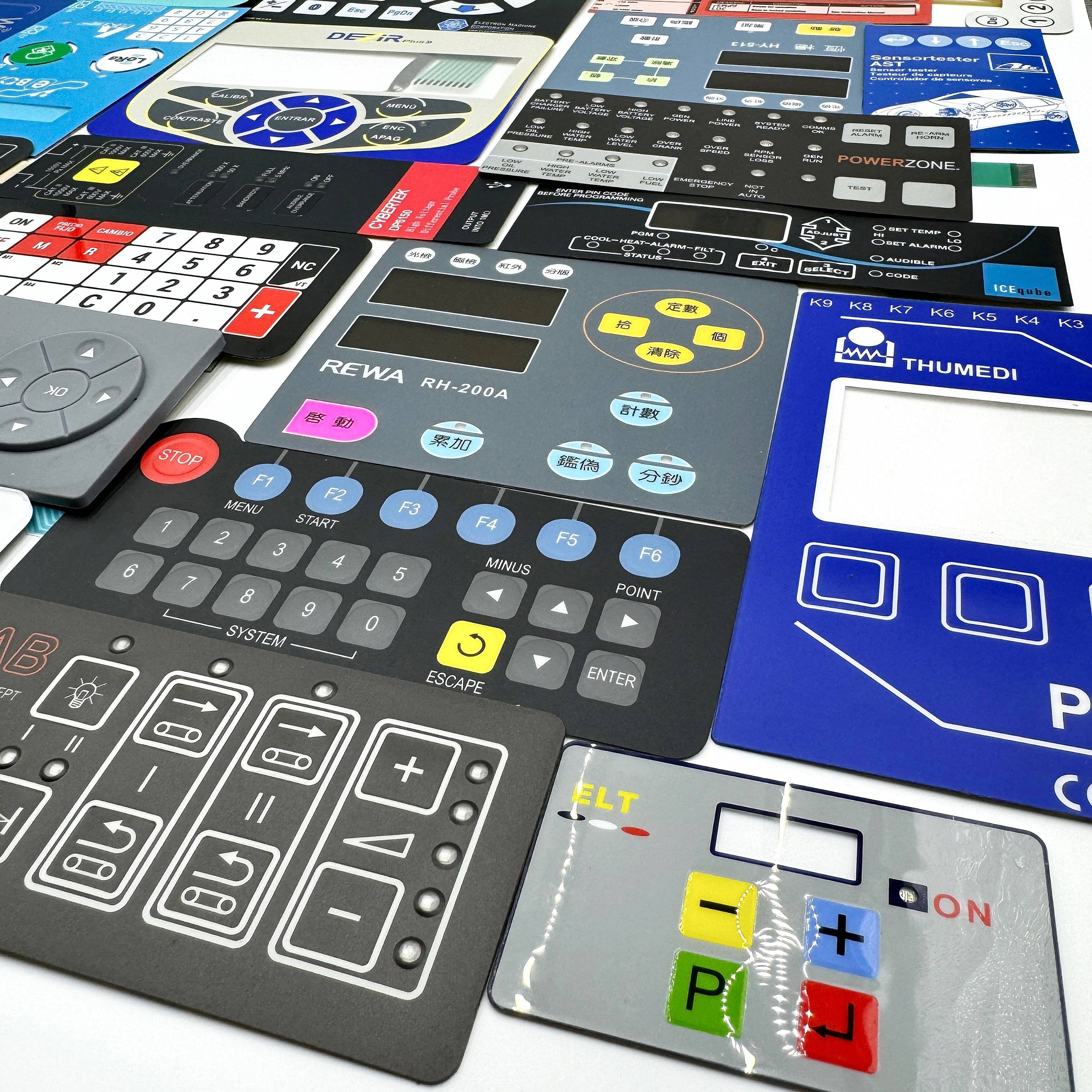 OEM/ODM Custom Silicone Membrane Switches/Keyboards/Keypads/Buttons With Logo Color & Size Customization For Your Products