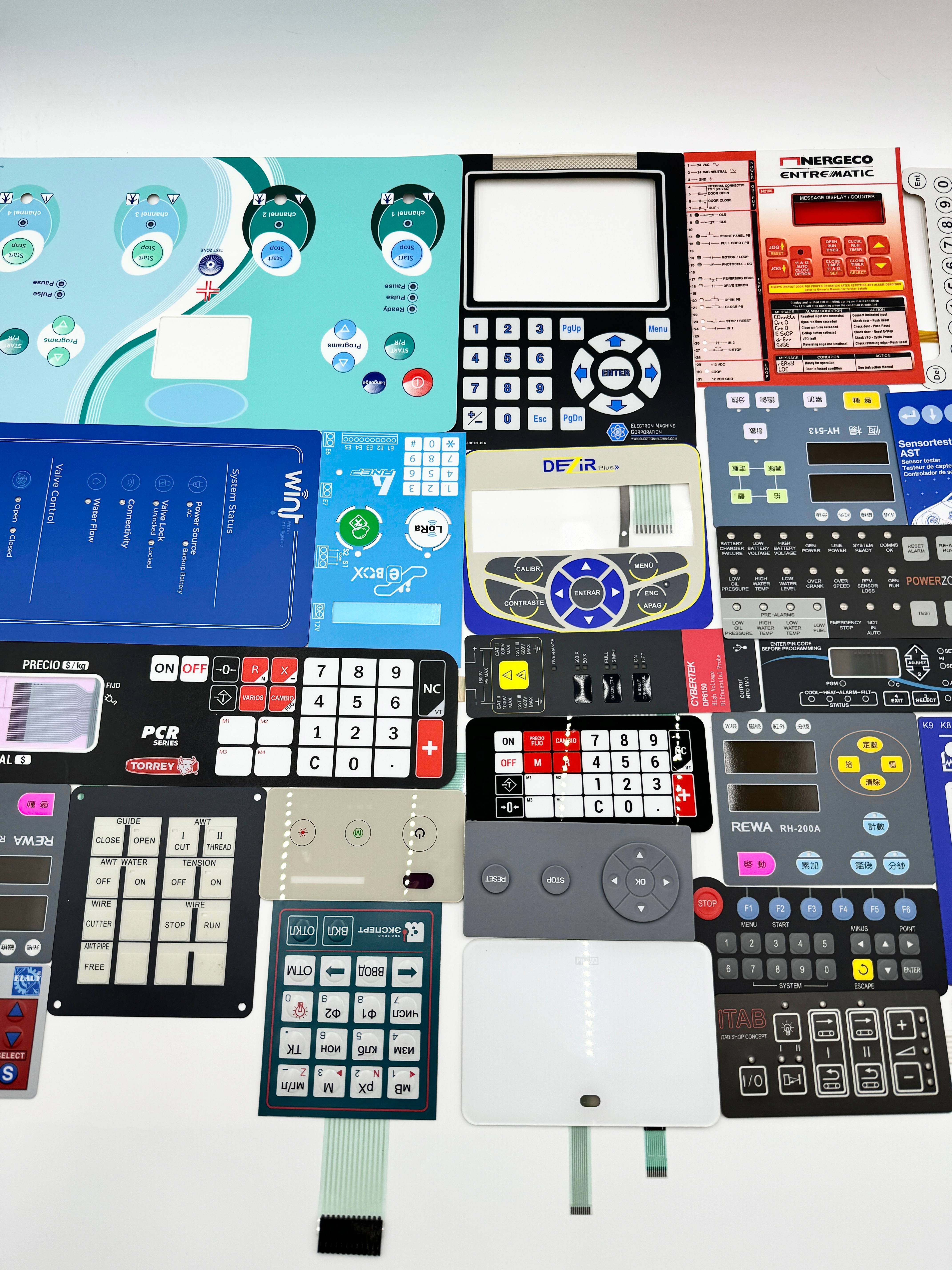 OEM/ODM Custom Silicone Membrane Switches/Keyboards/Keypads/Buttons With Logo Color & Size Customization For Your Products