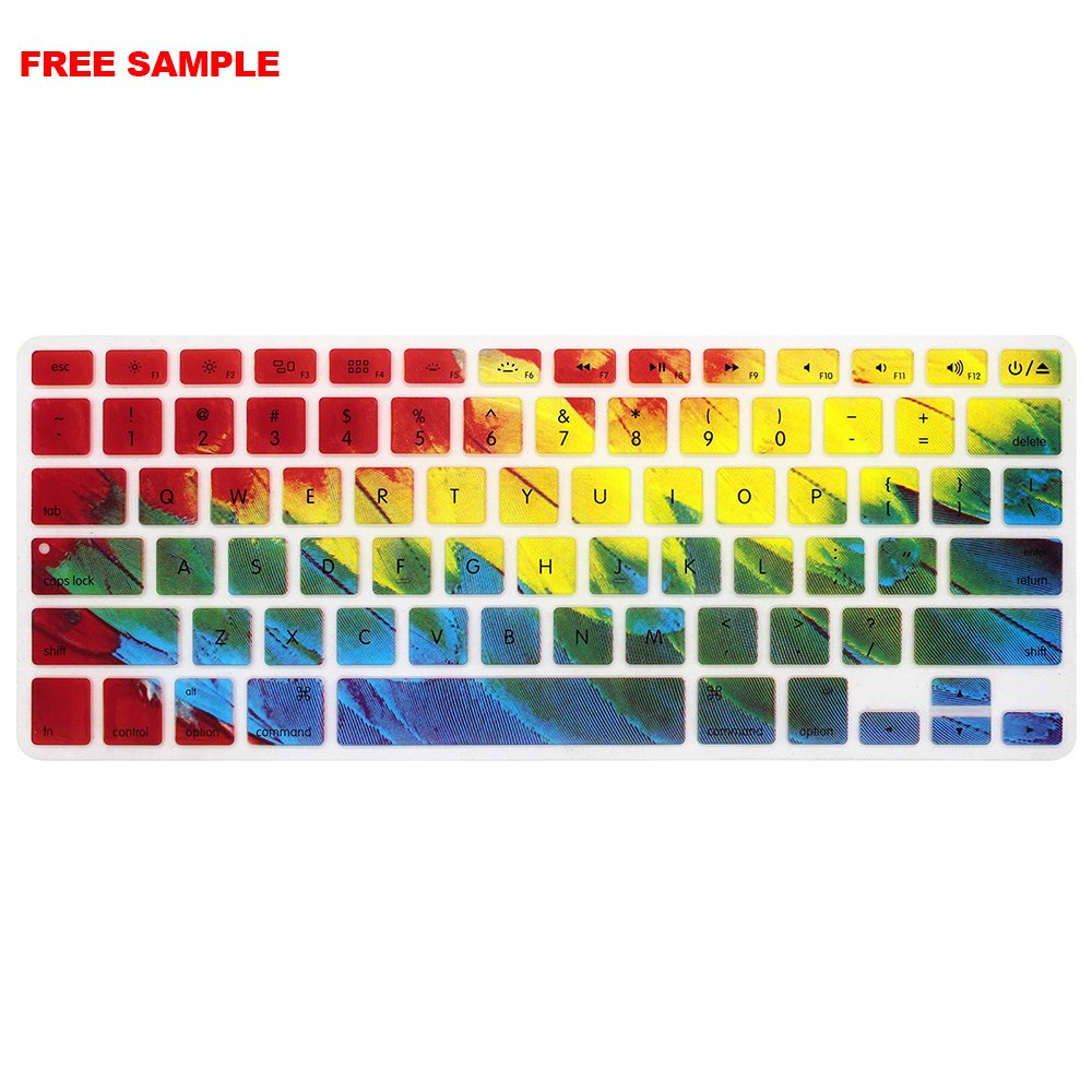 Free Sample Dust-proof Customized Multi Silicone Keyboard Cover laptop skin for Macbook Pro 13 inch keyboard protective film