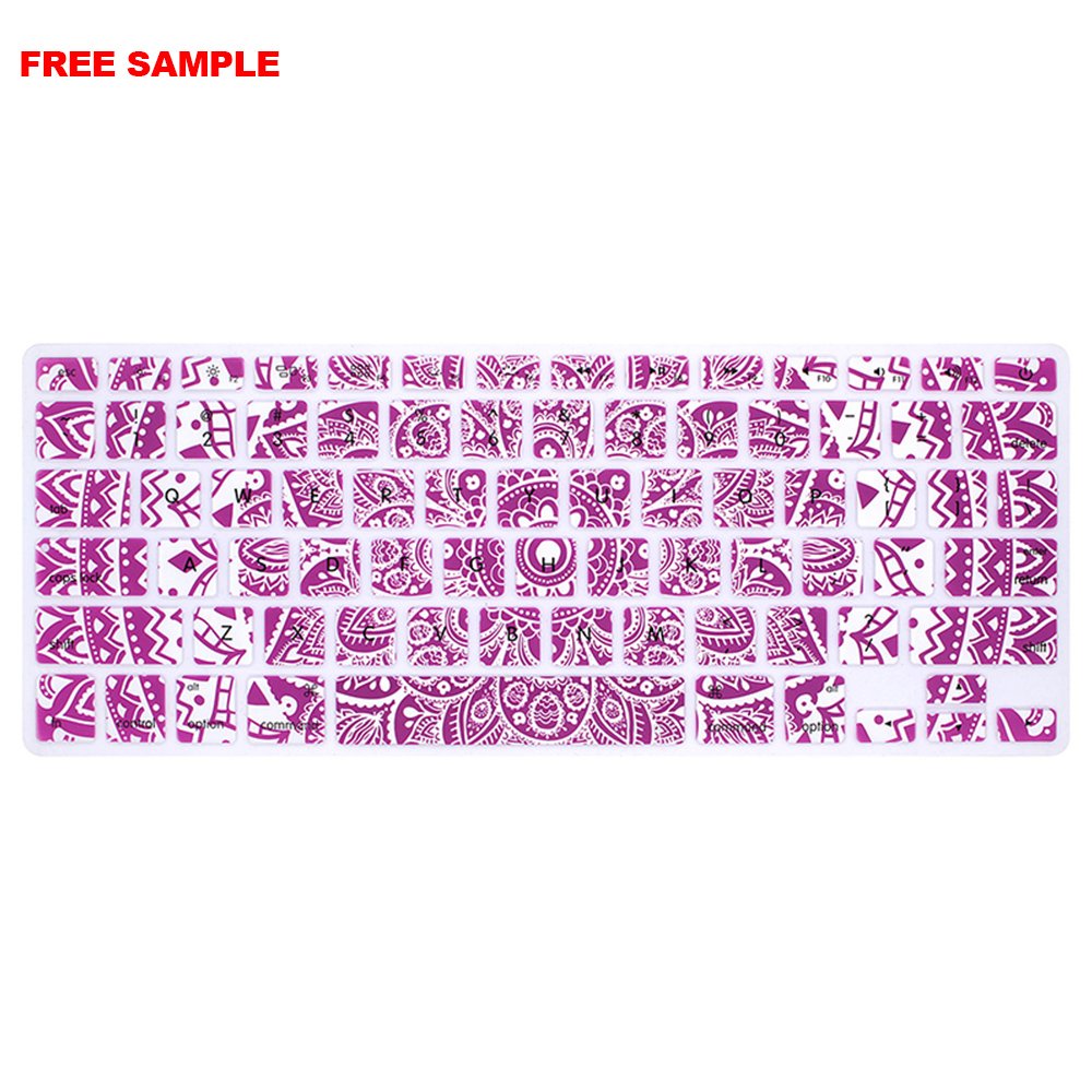Free Sample Dust-proof Customized Multi Silicone Keyboard Cover laptop skin for Macbook Pro 13 inch keyboard protective film