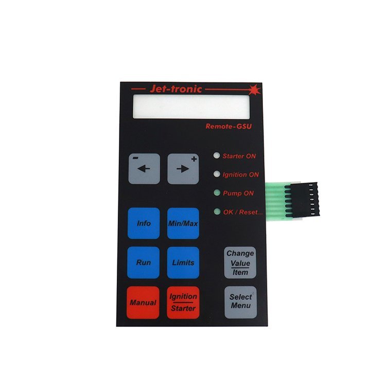 Customized waterproof Membrane Switch Keyboards Keypad with 3M adhesive