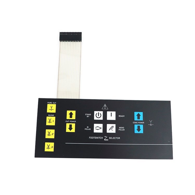 Customized waterproof Membrane Switch Keyboards Keypad with 3M adhesive