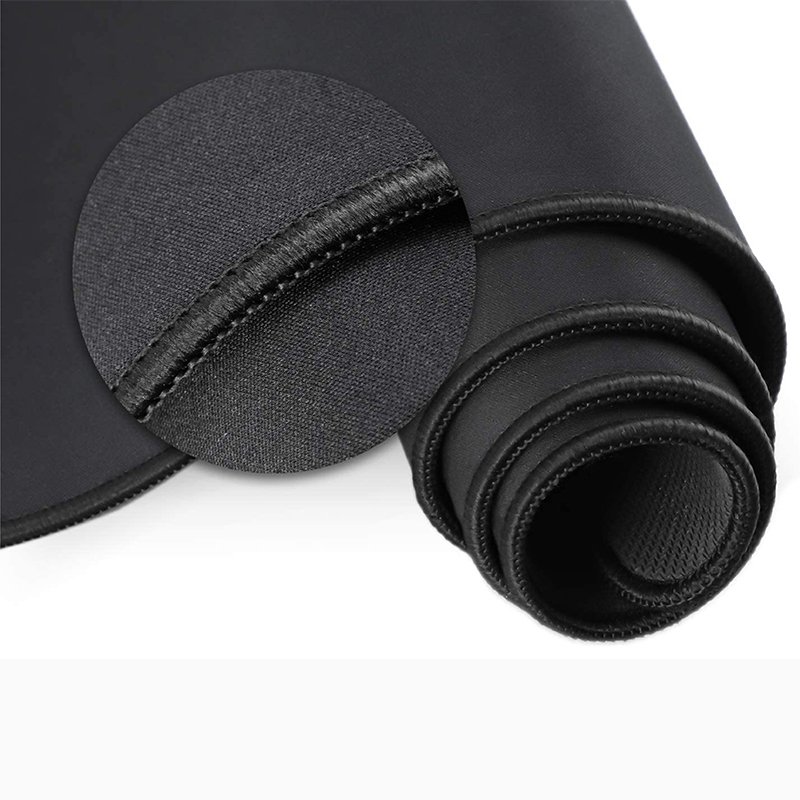 Large Gaming Mouse Pad Polyester Cloth Extended Desk Mousepad with Stitched Edges Non-Slip Base Waterproof Keyboard Pad Custom