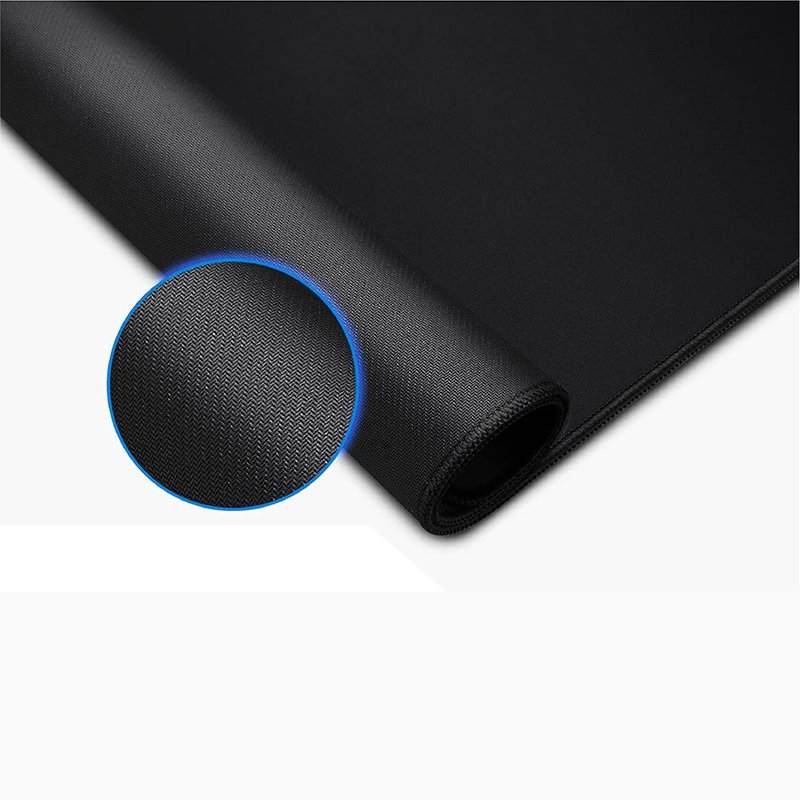 Large Gaming Mouse Pad Polyester Cloth Extended Desk Mousepad with Stitched Edges Non-Slip Base Waterproof Keyboard Pad Custom