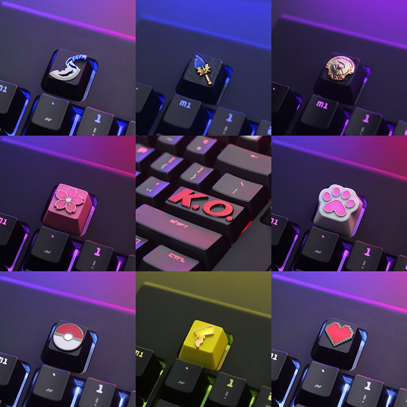 Version C keystone metal special design Gaming mechanical switch keyboard keycaps gaming feature