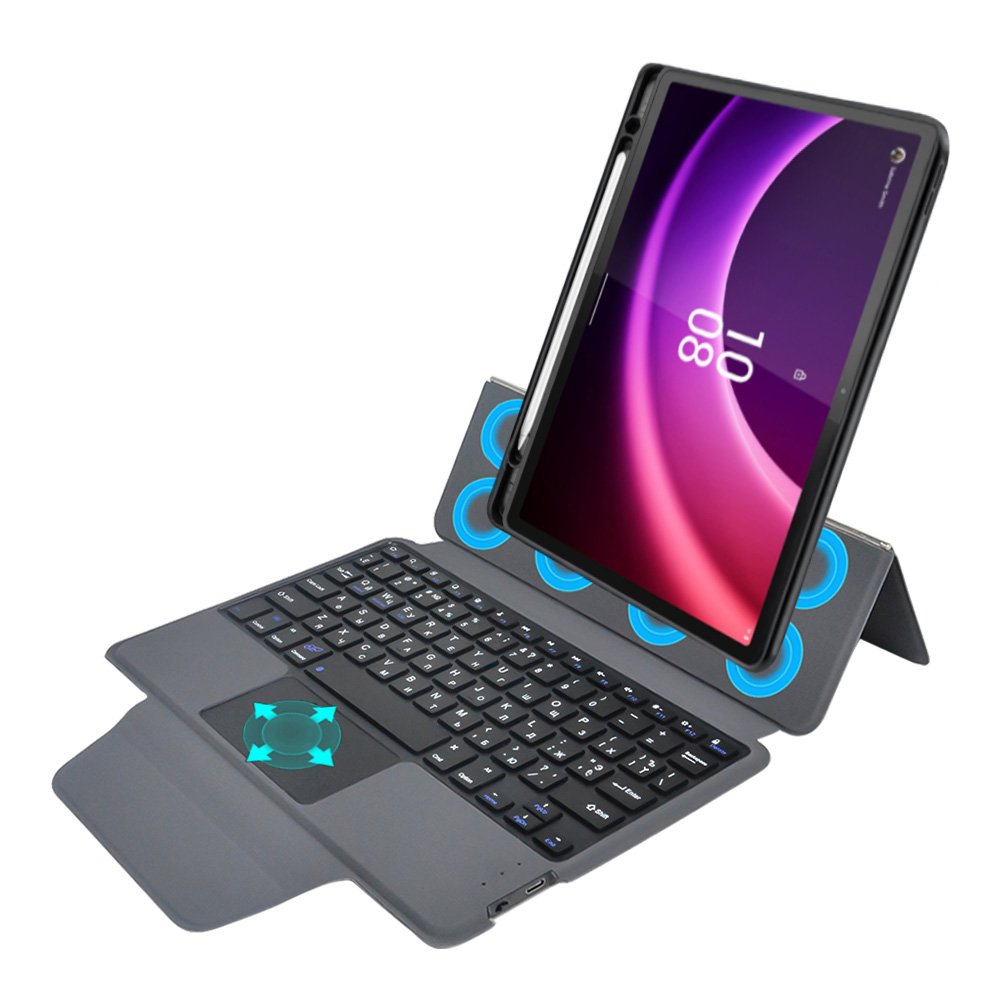 Rotating magic touchpad combo wireless keyboard tablet case For Lenovo Tab P11 2nd gen 11.5