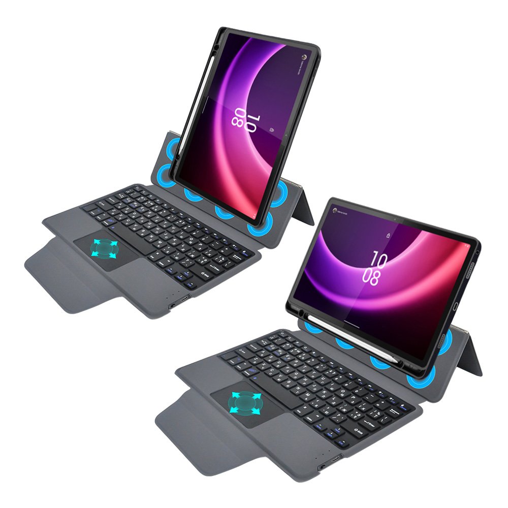 Rotating magic touchpad combo wireless keyboard tablet case For Lenovo Tab P11 2nd gen 11.5