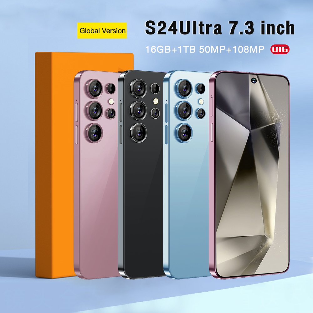 2024 S24 ultra 16GB+1TB 4G&5G Smartphone Cellphone Original 7.3inch Unlocked Dual Card Mobilephones New Smartphone