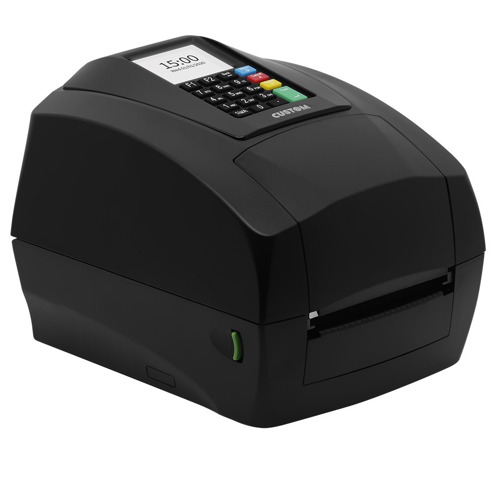 D4 302-K 4 inch Desktop Label Receipts Tickets Barcode printer USB RS232 203dpi Thermal with a colorful backlight LCD display