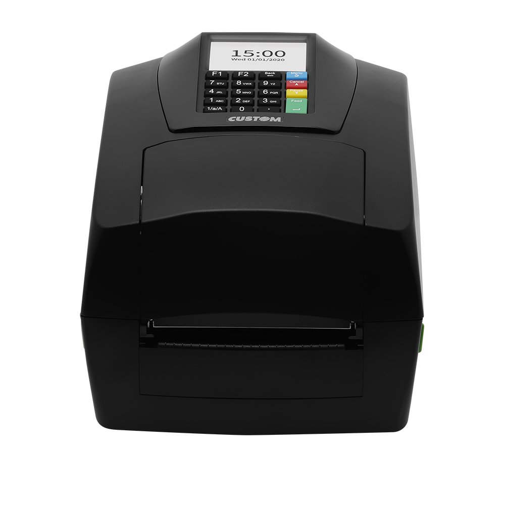 D4 302-K 4 inch Desktop Label Receipts Tickets Barcode printer USB RS232 203dpi Thermal with a colorful backlight LCD display