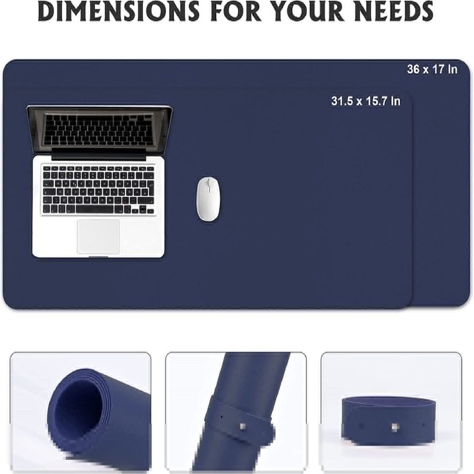 80*40cm Mouse pad used for laptop keyboard PU waterproof leather desktop pad custom logo