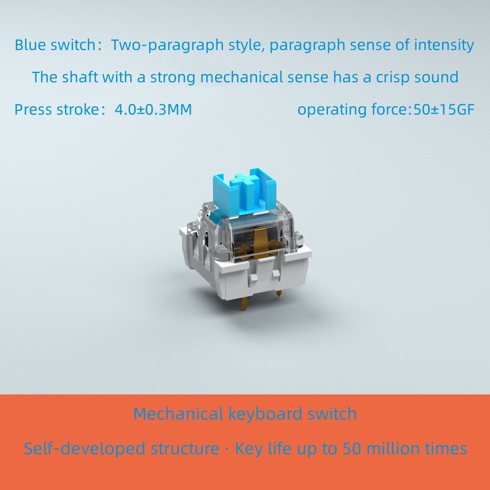 china wholesale Mechanical Keyboard Switch 3-pin Silver Red Black Blue Brown Axis Clear RGB Switch for gaming Keyboard
