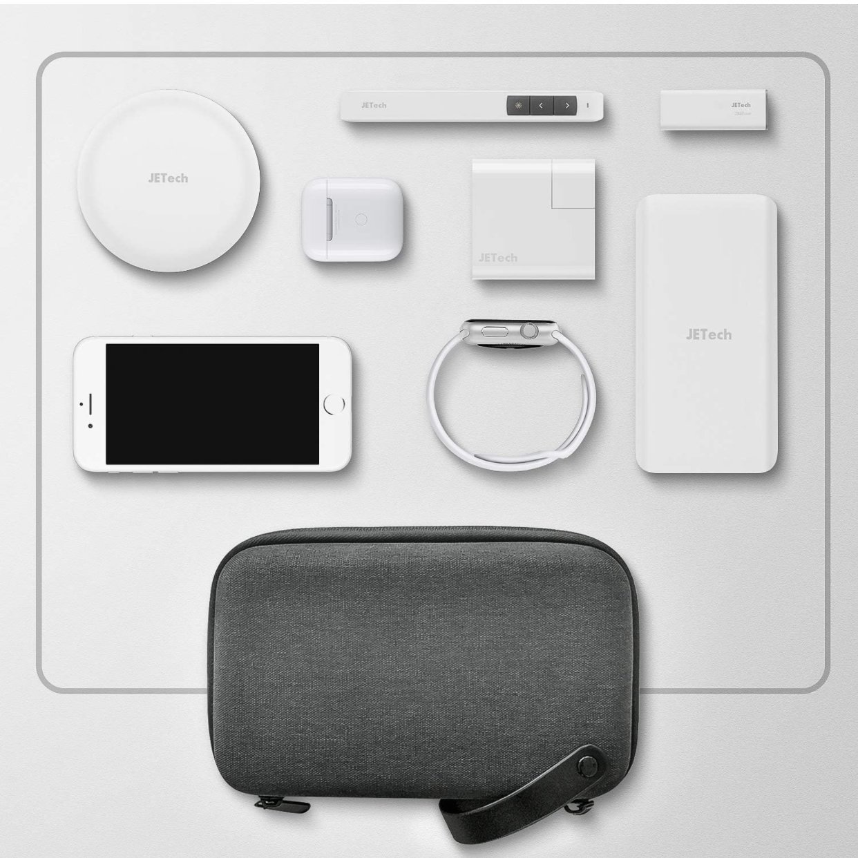 EVA Hard Shell Travel charger cable Organizer Case Portable Electronic Pouch Gadget Bag for MacBook Power Adapter Chargers