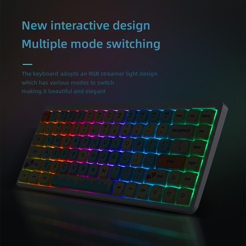Keyboard Switches 75% Compatible With And System Gateron Switch Low Profile Wireless Mechanical Keyboard
