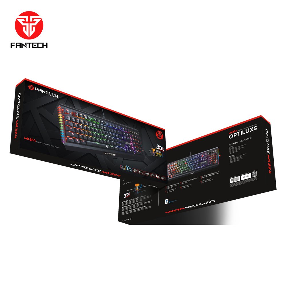 Fantech MK884 Custom OEM Factory Price RGB Water proof Mechanical Gaming Keyboard