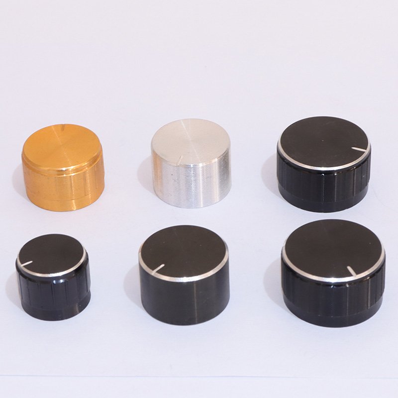 Hot Selling 6MM Aluminum Volume Knob, Customized Metal Knob, keyboard Control Knob cover