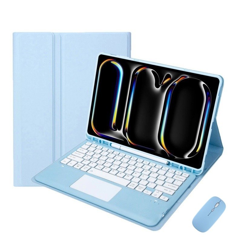 FOR 2024iPad Air 13inch Protective cover PRO12.9 touch control bluetooth Colorful keyboard shell with a sot case send a mouse