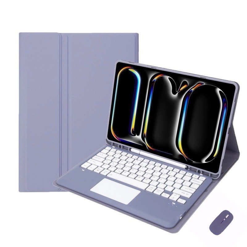 FOR 2024iPad Air 13inch Protective cover PRO12.9 touch control bluetooth Colorful keyboard shell with a sot case send a mouse