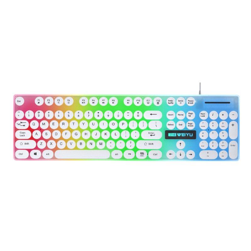 New Outemu Switch English Mechanical Business Office Keyboard RGB Backlight USB 3.0 Multi-Keys keyboard For Desktop Computer Use